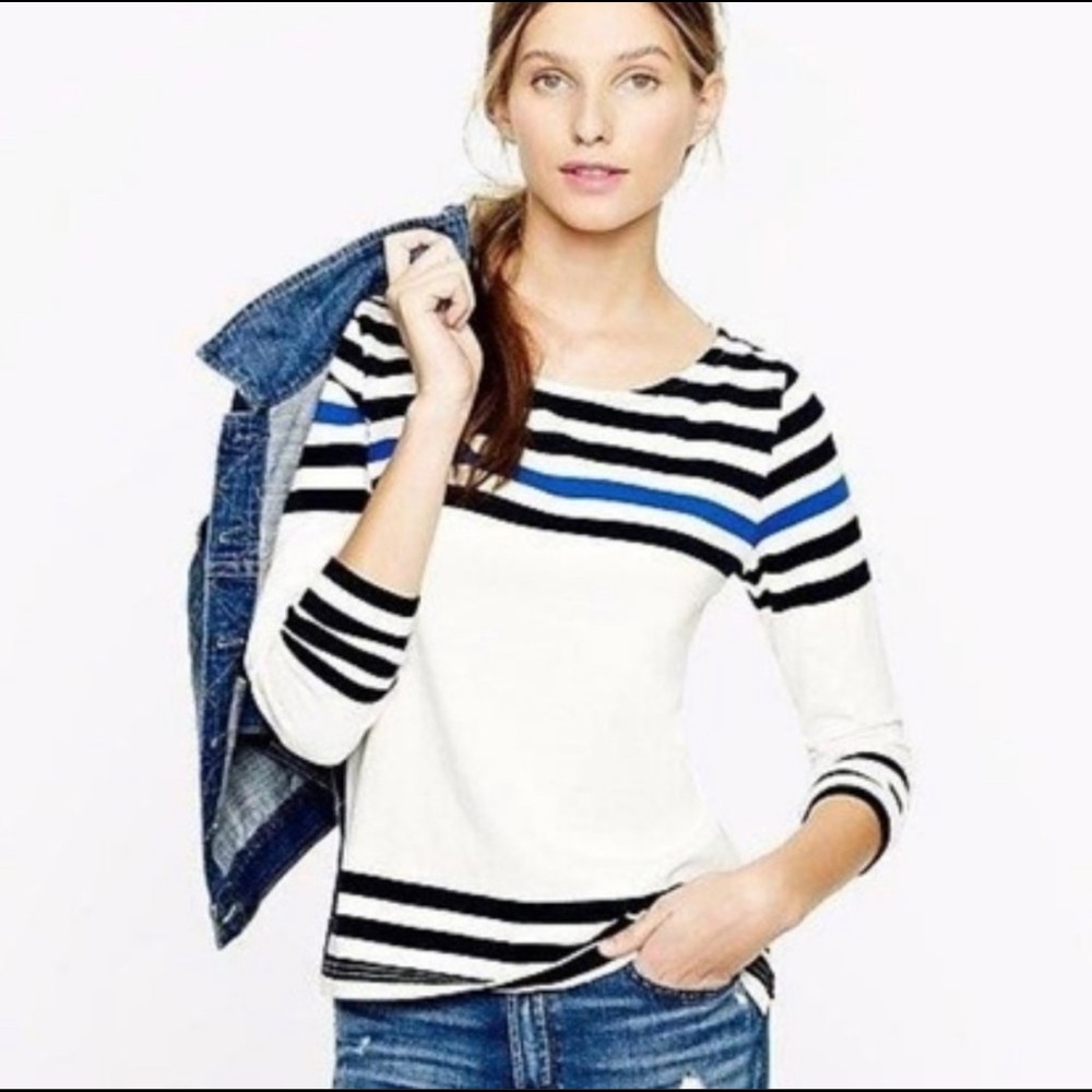J.Crew Sailor Tee in Engineered Stripe